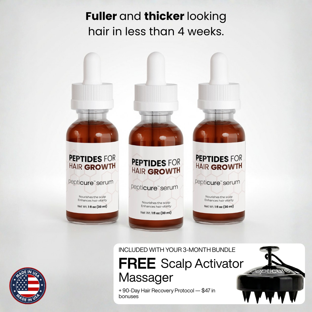 Pepticure™ Advanced Peptide Hair Regrowth Formula — 4-Pathway Complex